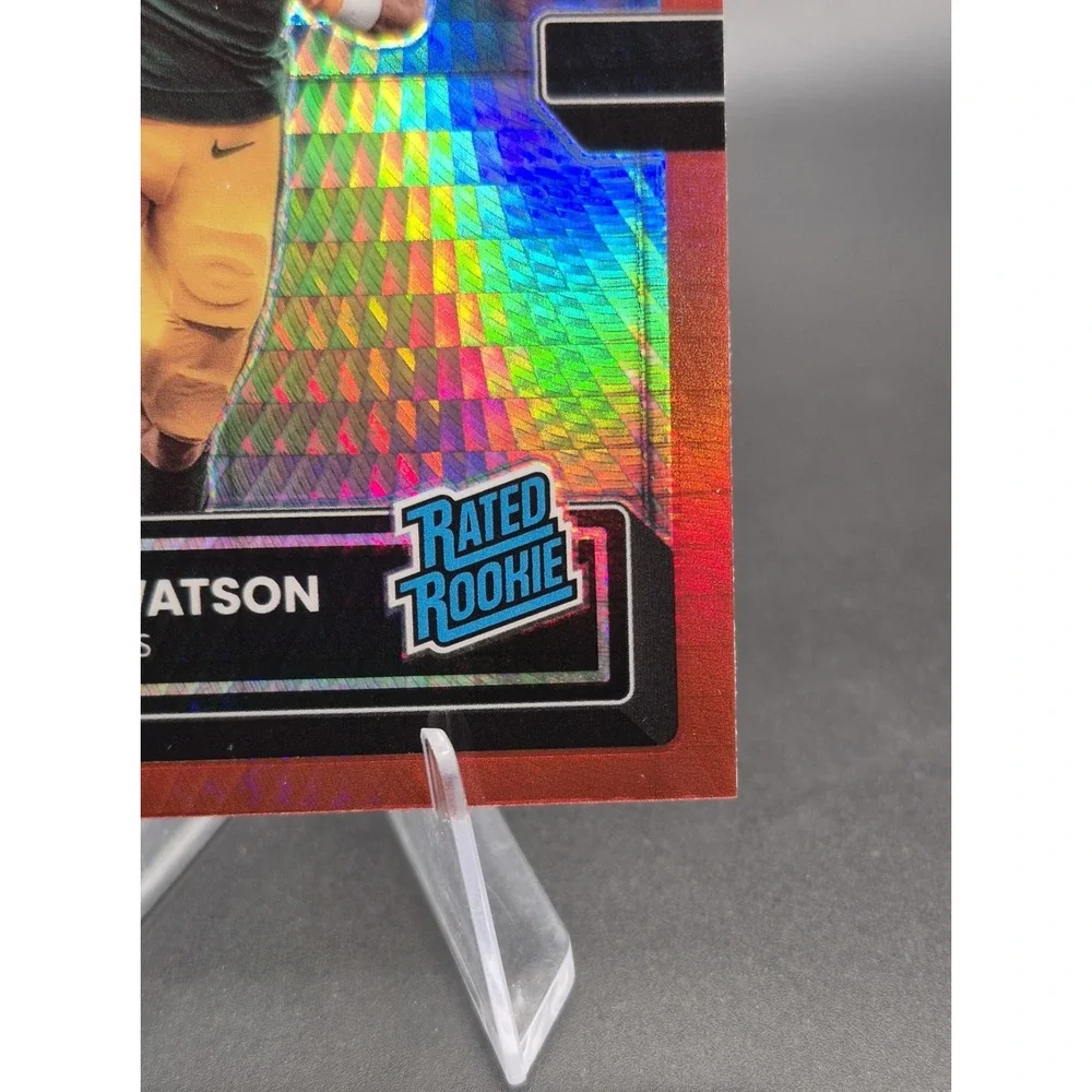 2022 Donruss Optic Christian Watson #219 Rated Rookie Red Hyper (RC) GB Packers